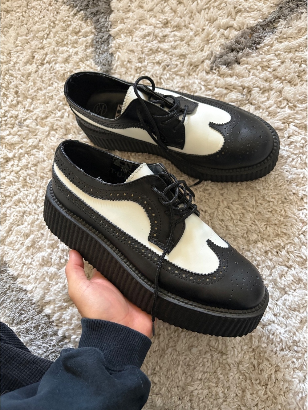 TUK platform derby shoes creeper size 9 mens